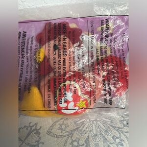 🐓🐣1999 Strut the Rooster Teenie Beanie Baby Chicken Chick Collectible